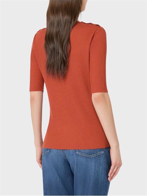 Ribbed pure wool knit with jewel buttons S' MAX MARA | 2629366081600008